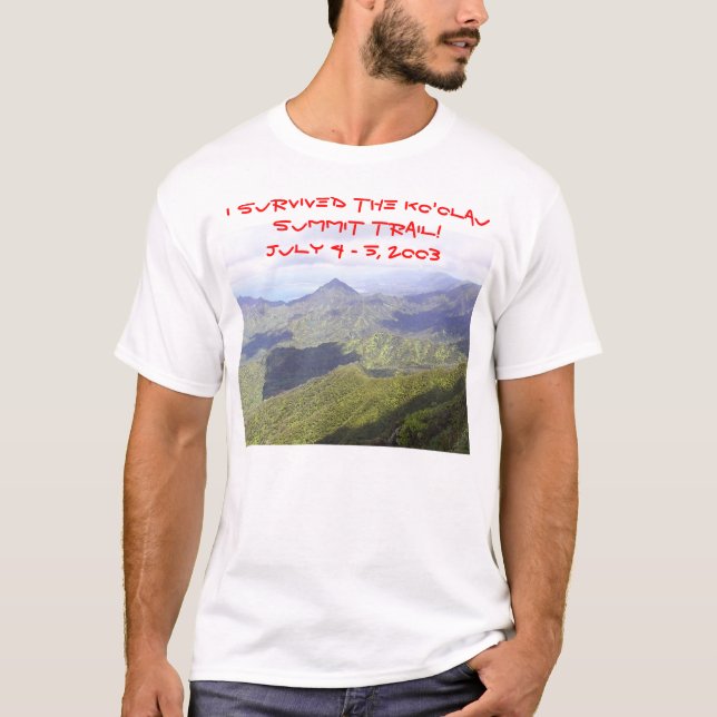 Rastro de la cumbre de Ko'olau de la camiseta de (Anverso)