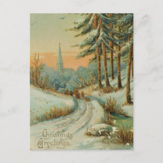 Rastro de la nieve del navidad del vintage