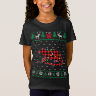 Rat Christmas Tree Lights Decoración Xmas Sweater