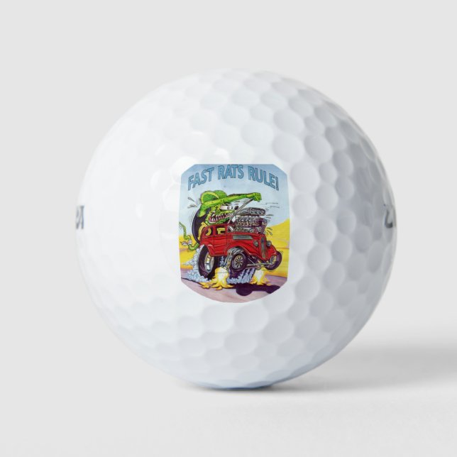 Rat Fink 8 pelotas de golf (Anverso)