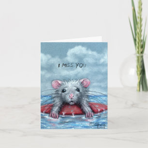 Rat Sad Surfer, Te Extraño Tarjeta De Nota