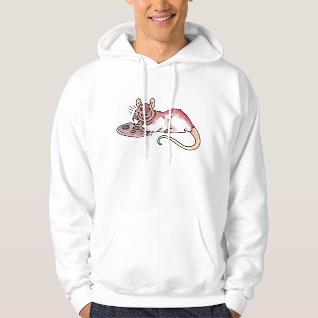 Rata con una sudadera con capucha de la galleta (Anverso)