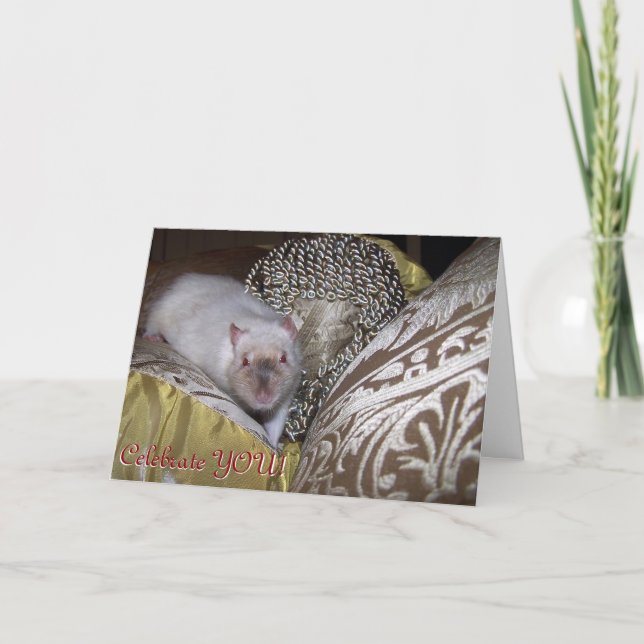 Rata del mascota, tarjeta de cumpleaños de Duncan (Anverso)
