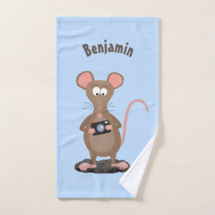 Rata divertida con ilustracion de personalizado de