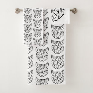 Rata tribal negra y blanca