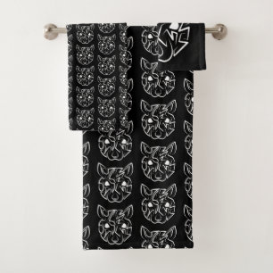 Rata tribal negra y blanca