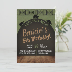 Ratas a lo largo de su cumpleaños Invitación