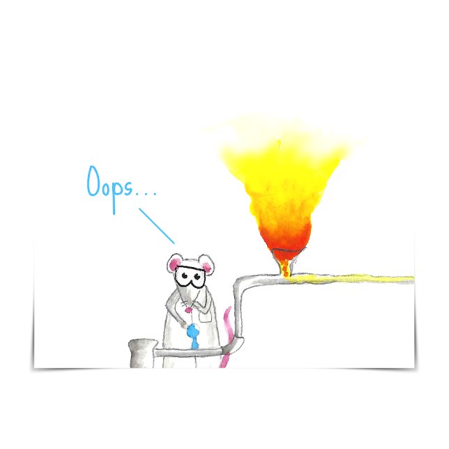 Ratas De Laboratorio "¡Lo Puedes Hacer!" Tarjeta d (Oops...something has gone wrong in the lab.)