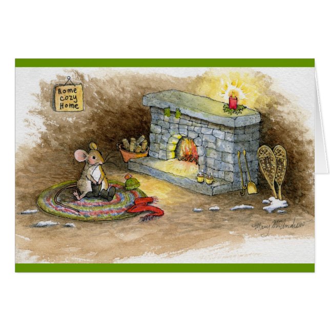 Ratón acogedor casero de la Hogar-Raqueta (Anverso (Horizontal))