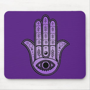 Ratón Alfombrilla con diseño de Mano de Hamsa