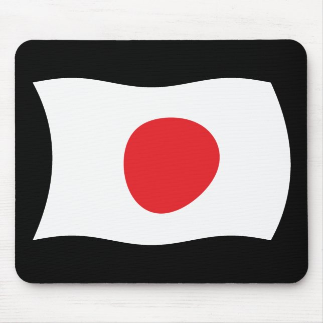 Ratón Alfombrilla con la bandera de Japón (Frente)