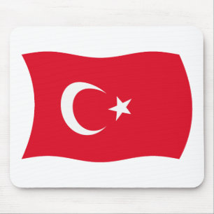 Ratón Alfombrilla con la bandera de Turquía