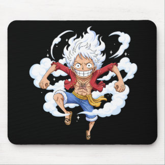 Ratón Alfombrilla de anime Chibi de Luffy Gear 5