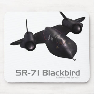 Ratón Alfombrilla de arte de aviación "SR-71 Blackbird"