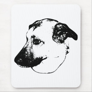 Ratón Alfombrilla de artista de perro, escritorio nítido