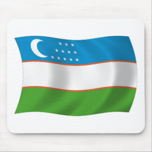 Ratón Alfombrilla de bandera de Uzbekistán
