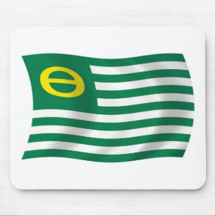 Ratón Alfombrilla de bandera del movimiento ecologista