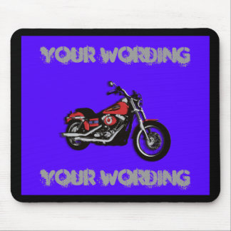Ratón Alfombrilla de bicicleta de carretera roja de moto