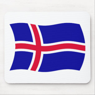 Ratón Alfombrilla de la bandera de Islandia