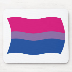 Ratón Alfombrilla de la bandera del orgullo bisexual