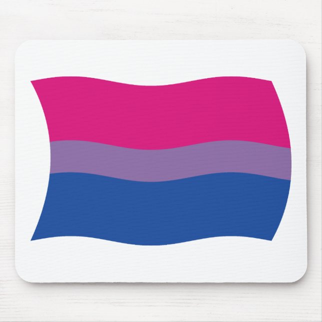 Ratón Alfombrilla de la bandera del orgullo bisexual (Frente)
