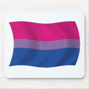 Ratón Alfombrilla de la bandera del orgullo bisexual
