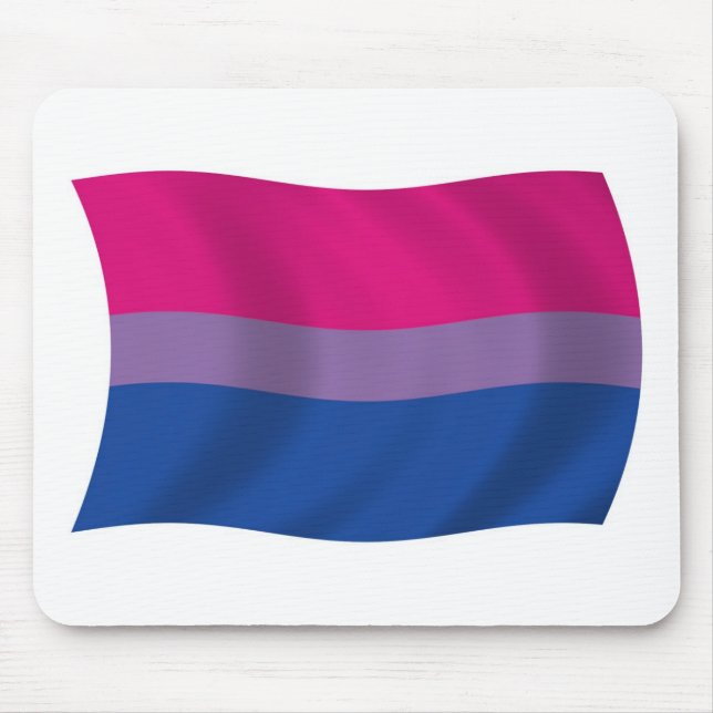 Ratón Alfombrilla de la bandera del orgullo bisexual (Frente)