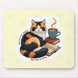 Ratón Alfombrilla de lectura personalizada de gato calic
