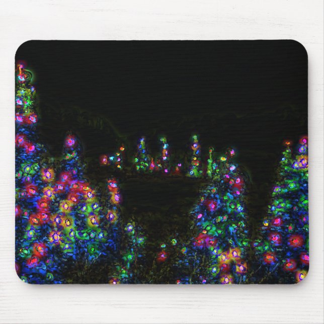 Ratón Alfombrilla de luces de árbol (Frente)