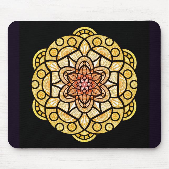 Ratón Alfombrilla de Mandala (Frente)