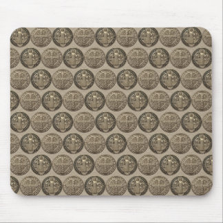 Ratón Alfombrilla de medalla de San Benito