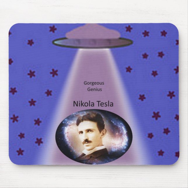 Ratón Alfombrilla de Nikola Tesla (Frente)