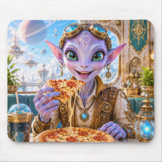 Ratón Alfombrilla de noche de pizza de Luma