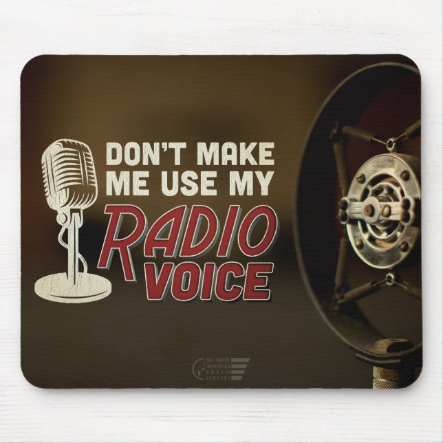 Ratón Alfombrilla de radio PMRP Voice (Frente)