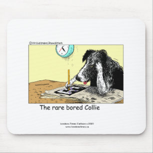 Ratón Alfombrilla divertida de Border Collie