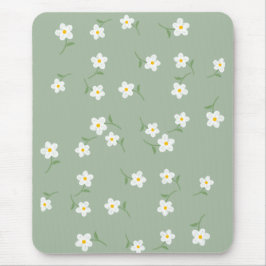 Ratón Alfombrilla floral de margarita sabia