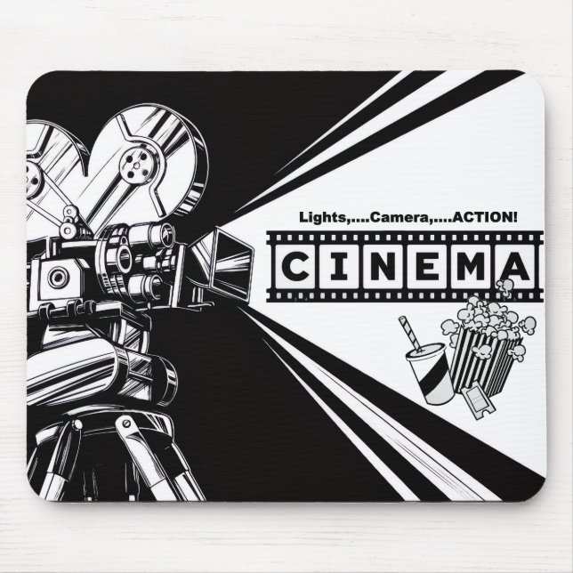 Ratón Alfombrilla gráfica de *[CINEMA]* (Frente)