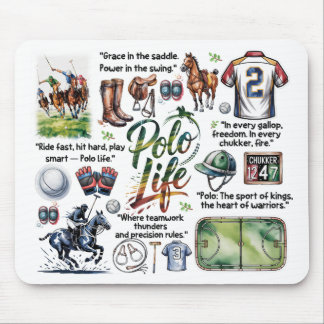 Ratón Alfombrilla ilustrada de Polo Life