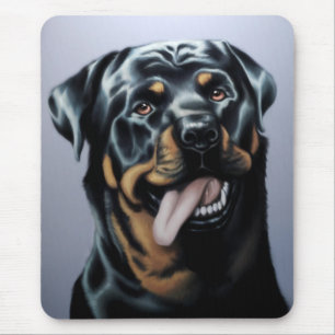 Ratón Alfombrilla personalizada de perro cachorro Rottwe