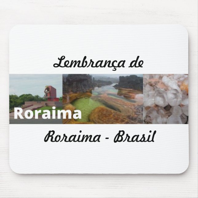 Ratón Alfombrilla recuerdo de Roraima Brasil (Frente)