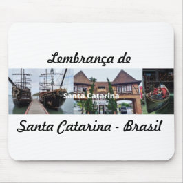 Ratón Alfombrilla recuerdo de Santa Catarina Brasil