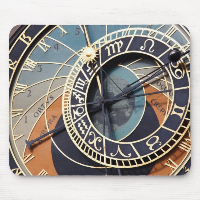 Ratón alfombrilla reloj astronómico de Praga (Frente)