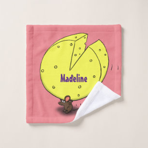 Ratón blanco con ilustracion personalizado de ques