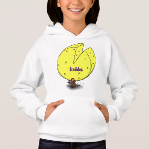 Ratón blanco con ilustracion personalizado de ques