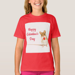 Ratón con camiseta de corazón