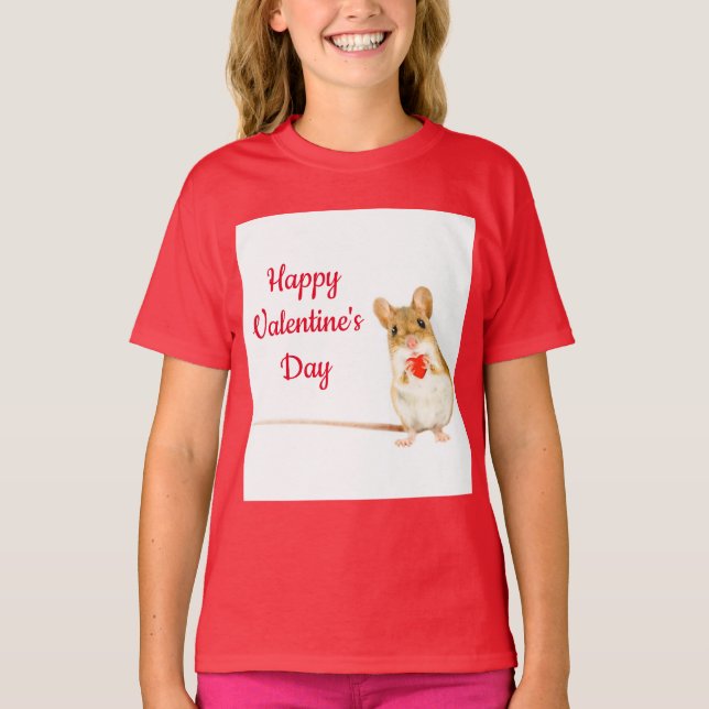 Ratón con camiseta de corazón (Anverso)