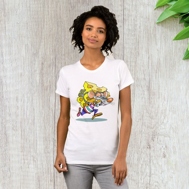 Ratón con camiseta de mujeres con queso (Subido por el creador)