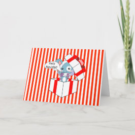 Ratón de Feliz Navidad en caja de regalo