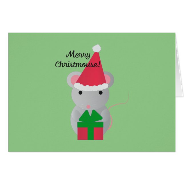 Ratón de Navidades Cute de Merry Christmouse (Anverso (Horizontal))