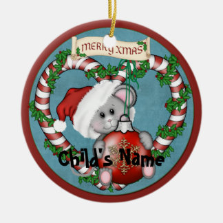 Ratón del navidad del ornamento